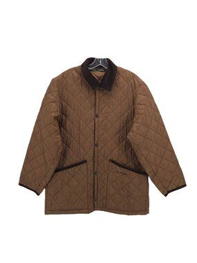 JOHN PARTRIDGE Brown Quilted Jacket Chore Field Made in ENGLAND Men's MEDIUM